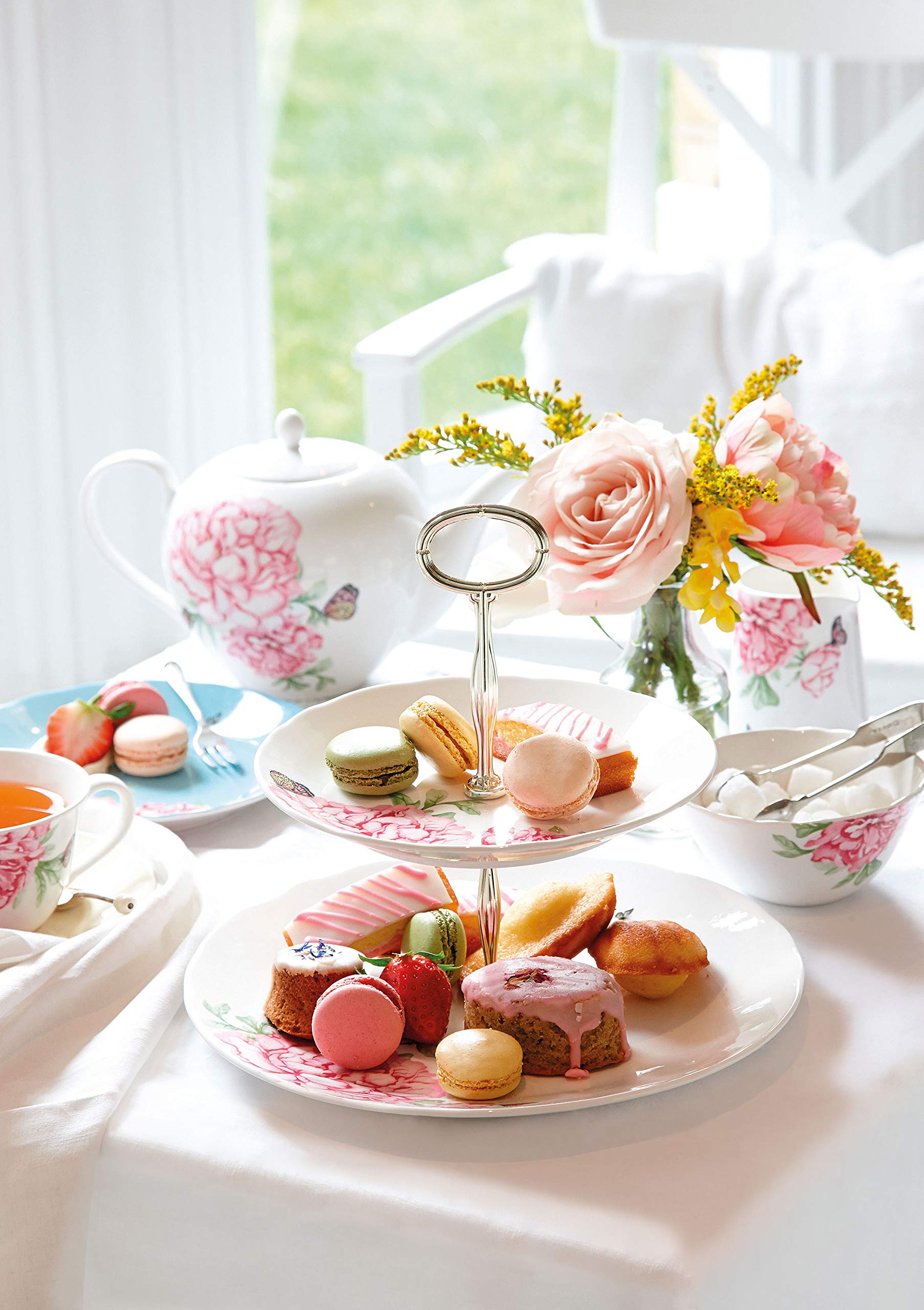 Amazon | Royal Albert Miranda Kerr 2段ケーキスタンド 磁器 マルチ